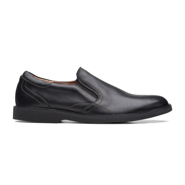 Clarks mens sale black casual shoes