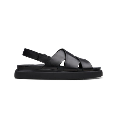 Womens Aristella Sun Black Leather