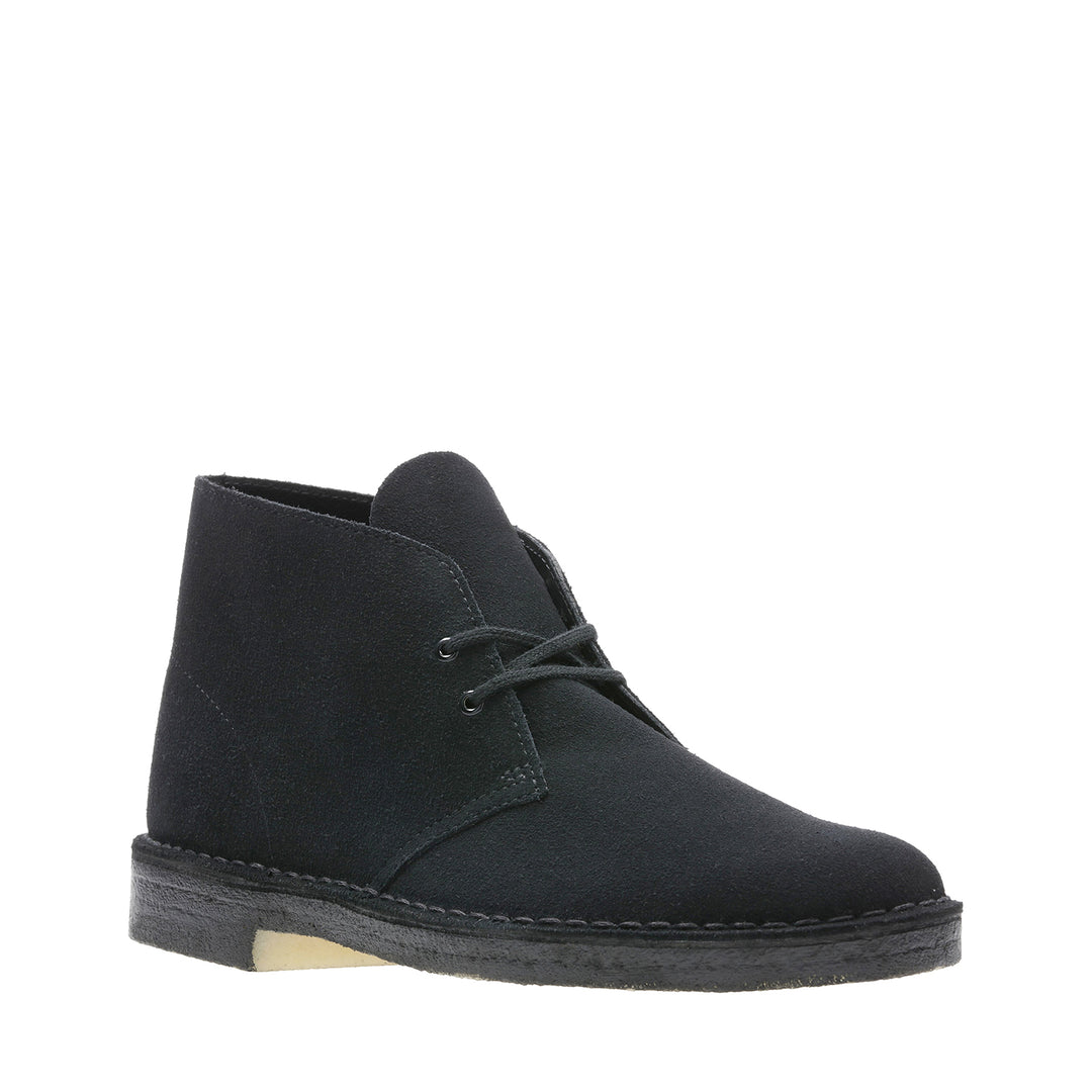 Mens Desert Boot Black Suede