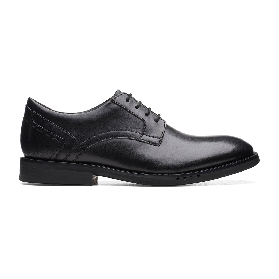 Mens Un Hugh Lace Black Leather
