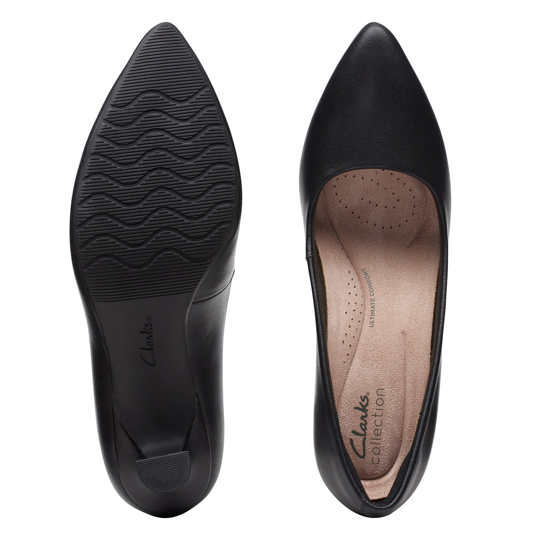 Womens Kataleyna Gem Black Leather