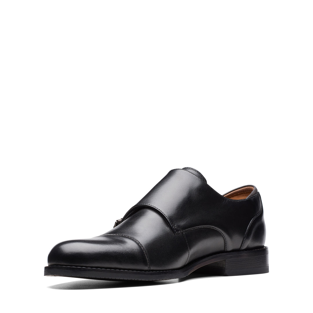 Mens CraftArlo Monk Black Leather